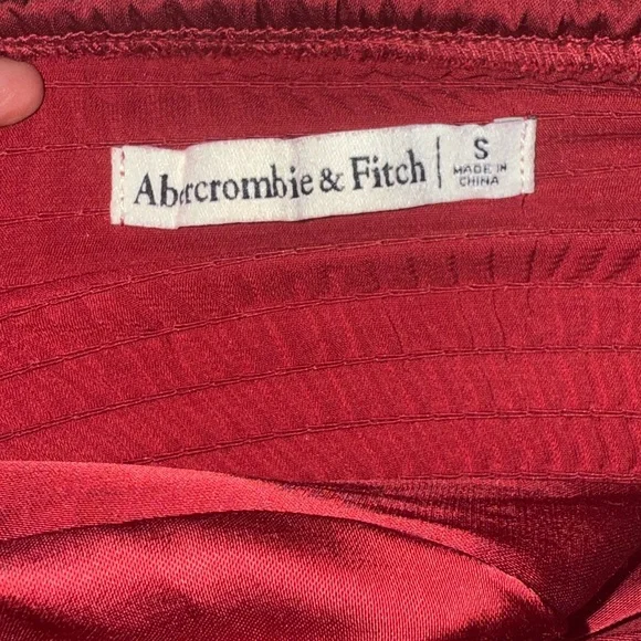 Abercrombie and Fitch Emerson Satin Long-Sleeve Top - Picture 5 of 5